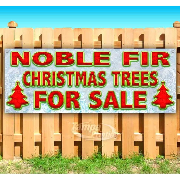 Flag, Christmas Tree Sale v2 Red & Chrome 13 oz Heavy Duty Vinyl Banner Sign with Metal Grommets Advertising Many Sizes Available Store New Flag, Christmas Tree Sale v2 Red & Chrome 13 oz Heavy Duty Vinyl Banner Sign with Metal Grommets Advertising Many Sizes Available Store New